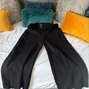 Chic Black Wide-Leg Women's Pants